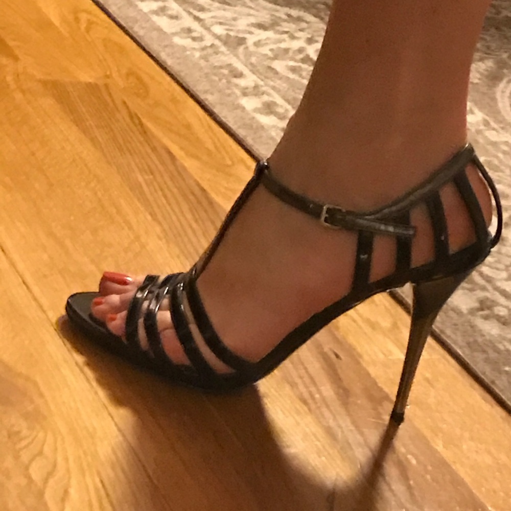 Miu Miu Black Strappy Sandals